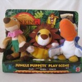 A great example of “try me.” As the copy on the back of the package reads for JUNGLE PUPPETS™ *: A TRIO OF CHARACTERS INSPIRED BY DISNEY'S ANIMATED FILM, "THE LION KING" COMES ALIVE WITH THE WIGGLE OF YOUR FINGERS..."

As not a subtle way of encouraging an additional purchase, we proclaimed “DOUBLE THE FUN!”  BUY THE SECOND TRIO...AND USE BOTH PANELS AS A FULL-SIZE PLAY SCENE."

*I had another name for this project, but it wasn’t selected. It was one of my all-time favorite names: PAW-PETS. Oh well. You know how the creative process can be. I bet they’d go for it today.